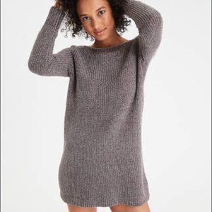 American Eagle Brown Chenille Sweater Dress